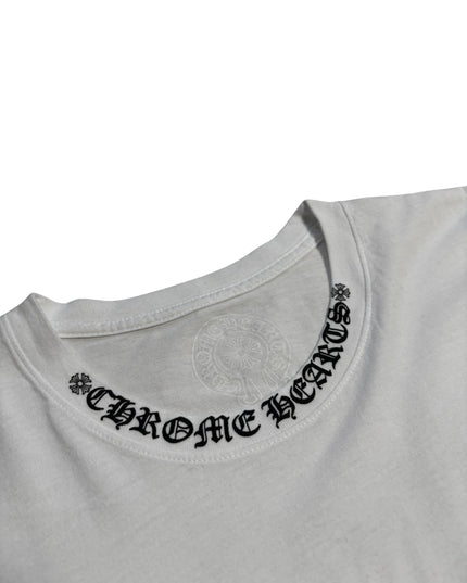 CHROME HEARTS LONG SLEEVE NECK LOGO WHITE