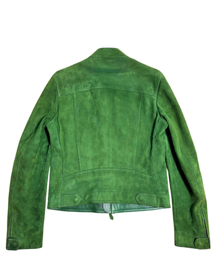 TOM FORD SUEDE JACKET GREEN