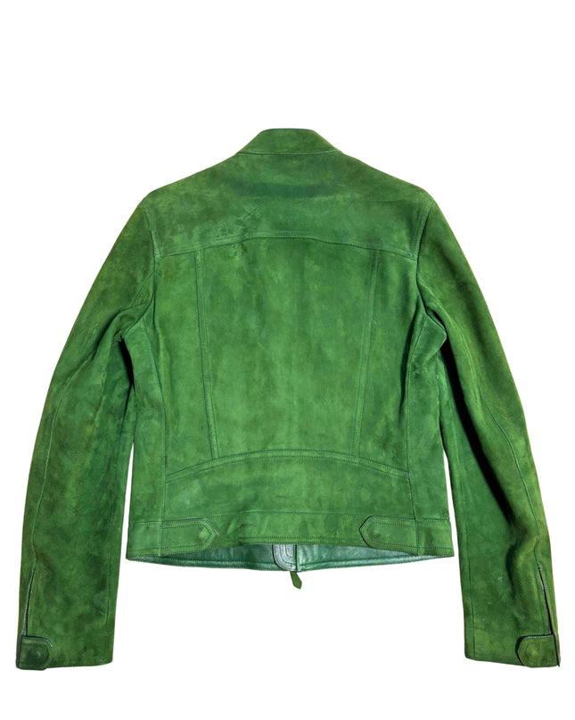 TOM FORD SUEDE JACKET GREEN