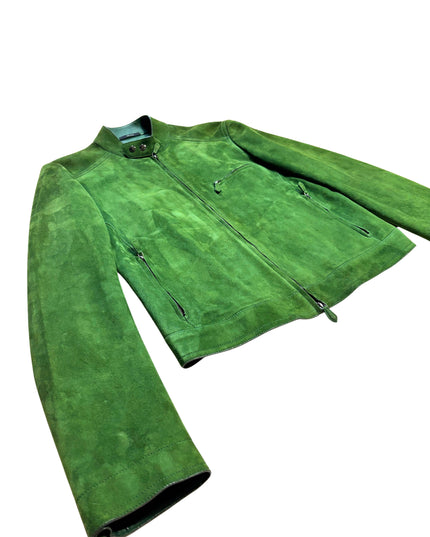 TOM FORD SUEDE JACKET GREEN
