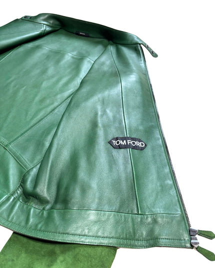 TOM FORD SUEDE JACKET GREEN