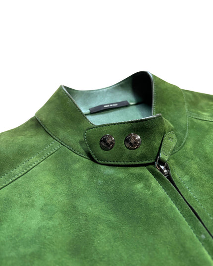 TOM FORD SUEDE JACKET GREEN