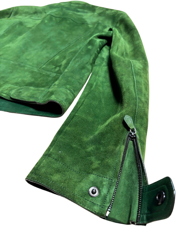 TOM FORD SUEDE JACKET GREEN